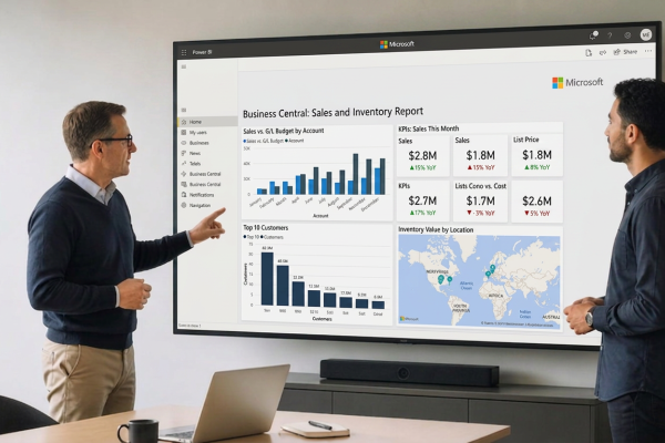 Vad kan Power BI visa från Business Central?