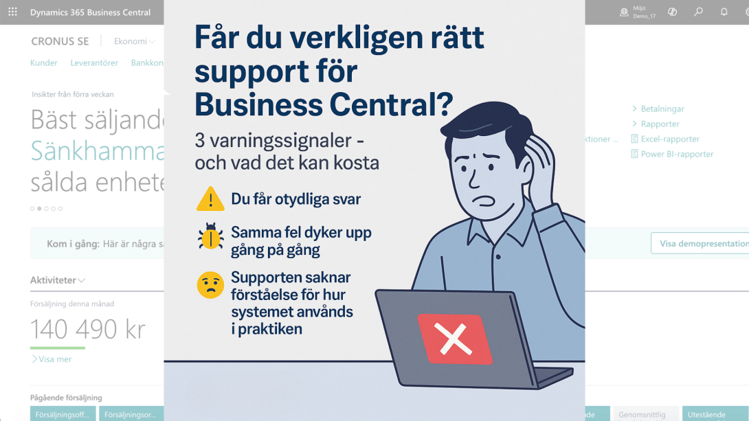 Får du verkligen rätt support för Business Central