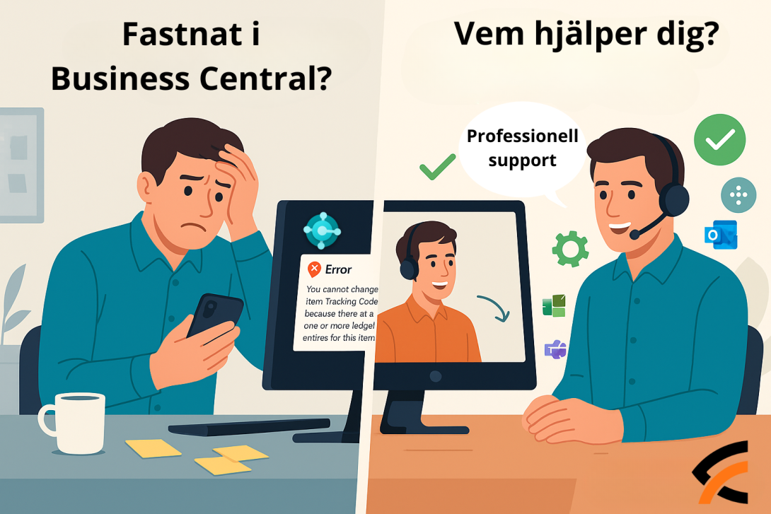 Fastnat i Business Central